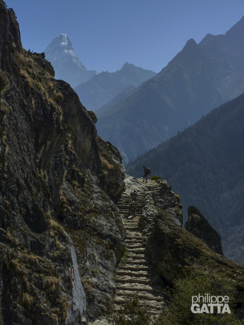 Trail to Sanasa, Ama Dabla behind (Photo © P. Gatta)
