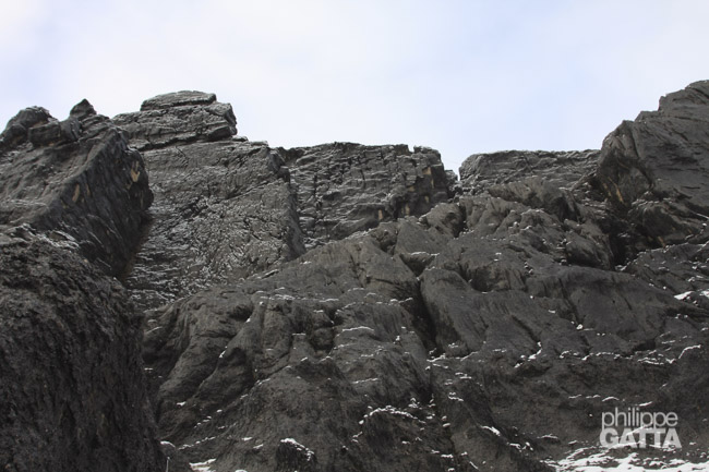 Carstensz's summit ridge from 4600m (© P. Gatta)
