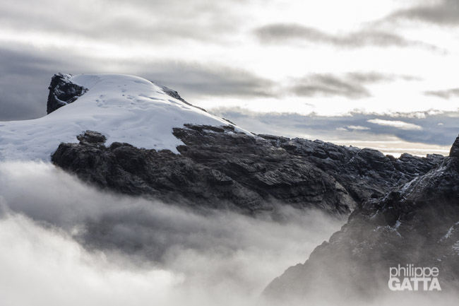 View from Carstensz, Ngga Pulu behind (© P. Gatta)