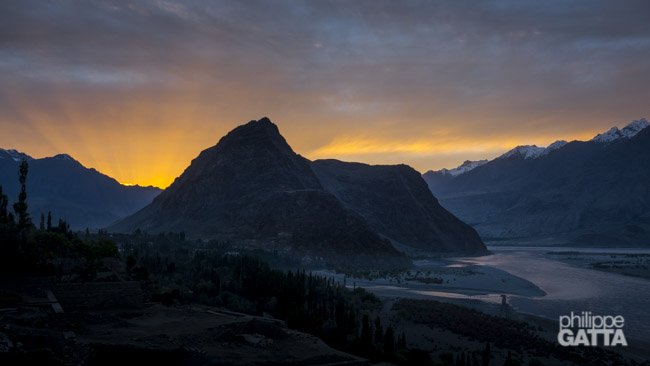 Sunset in Skardu (© P. Gatta)