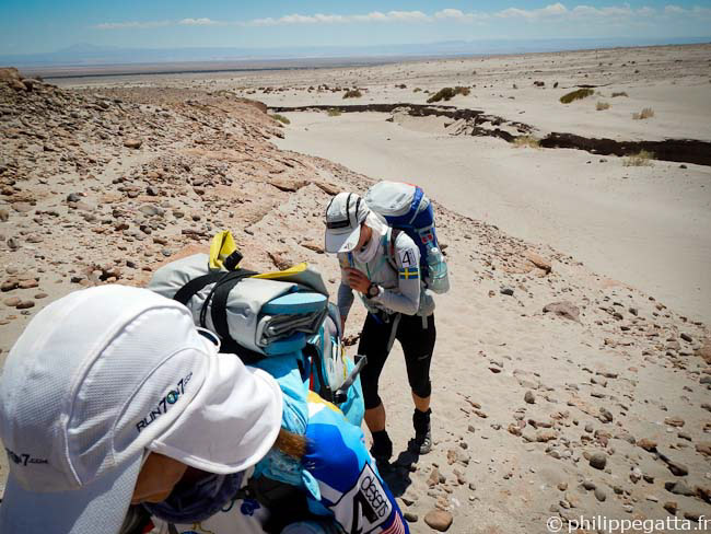 Sandra and Anna in the second half of the stage 3 (© P. Gatta)