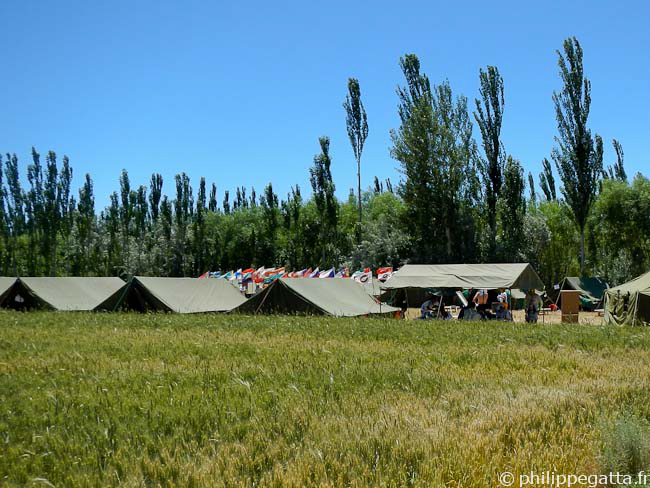 The camp at the end of stage 2 (© P. Gatta)
