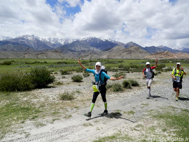 Anne-Marie, Justus and John during the Long stage (© P. Gatta)