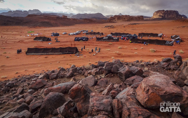 Camp in Wadi Rum (© P. Gatta)