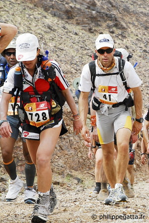 Philippe on the trail to the old mine (© P. Gatta)