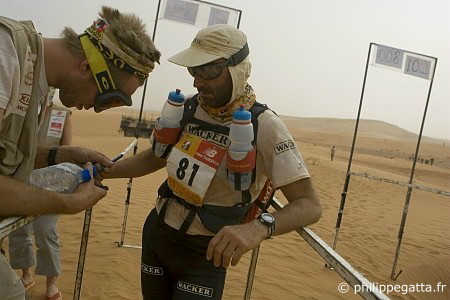 Cyril Cisinski at checkpoint (© P. Gatta)