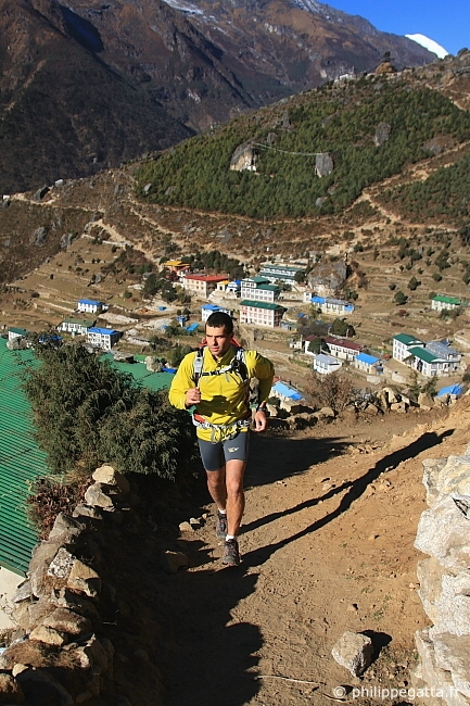 Philippe Gatta à Namche Bazar (© A. Gatta)